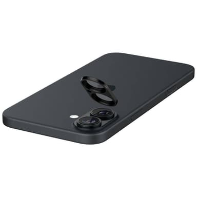 Spigen Glass tR Optik 2 Pack, black - iPhone 16/16 Plus