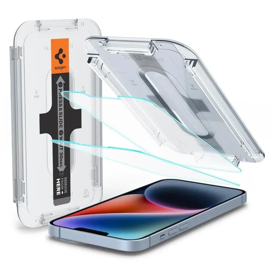 Spigen Glass tR EZ Fit HD 1 Pack open sensor - iPhone 16e/14/13/13 Pro