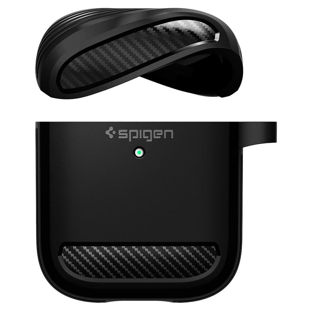 Futrola Spigen Rugged Armor, black -  AirPods