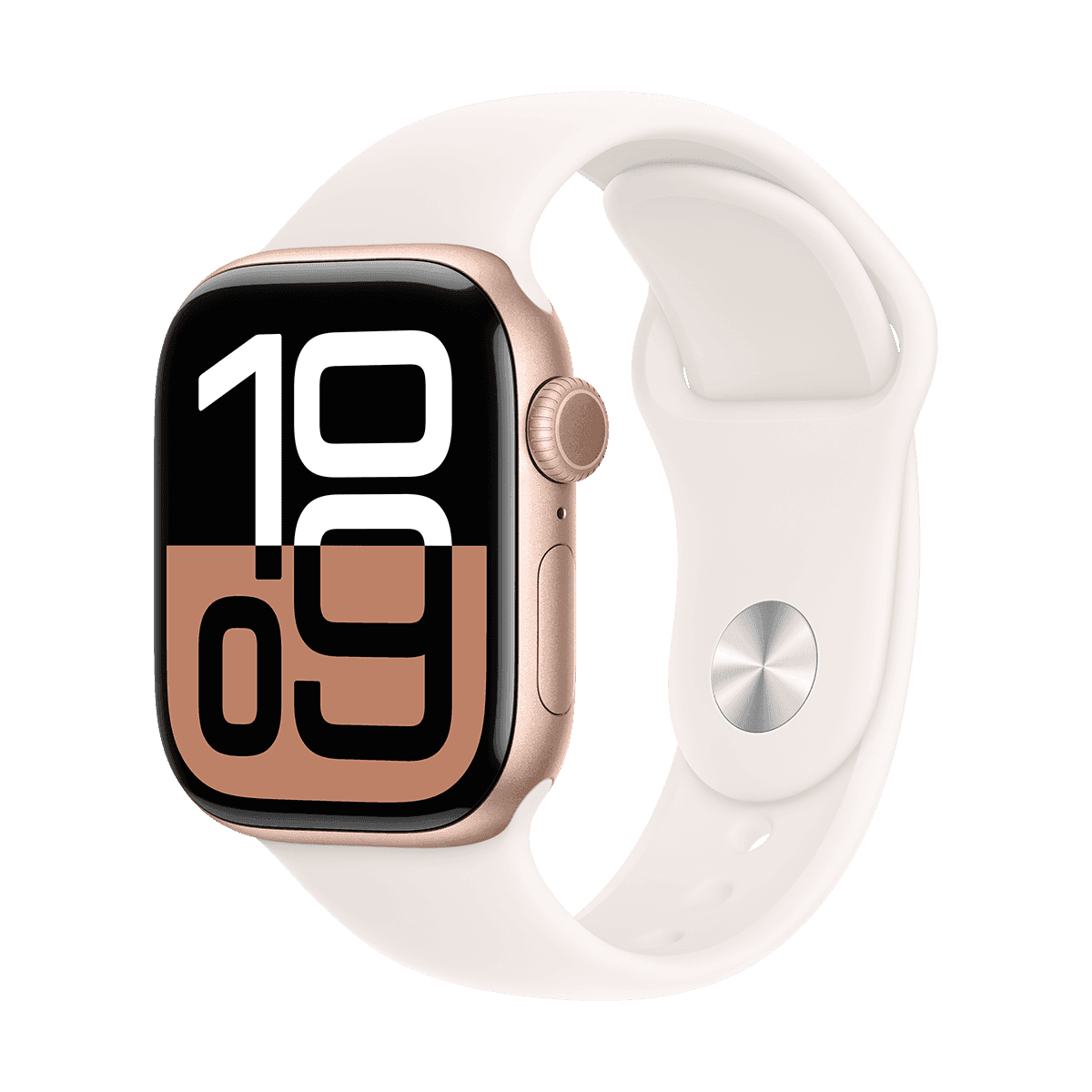Apple Watch S10 GPS 42mm Rose Gold Alu Case with Light Blush Sport Band - M/L