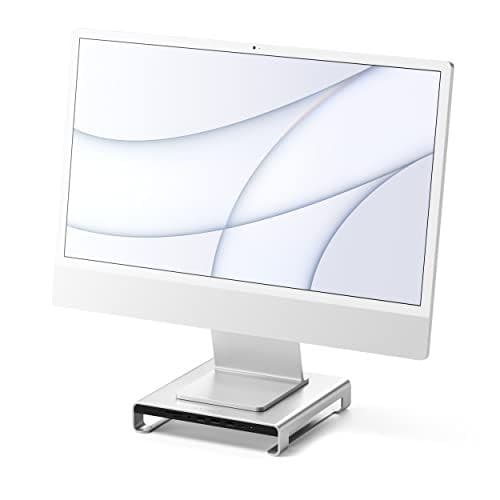Satechi Aluminum Monitor Stand Hub for iMac - Silver
